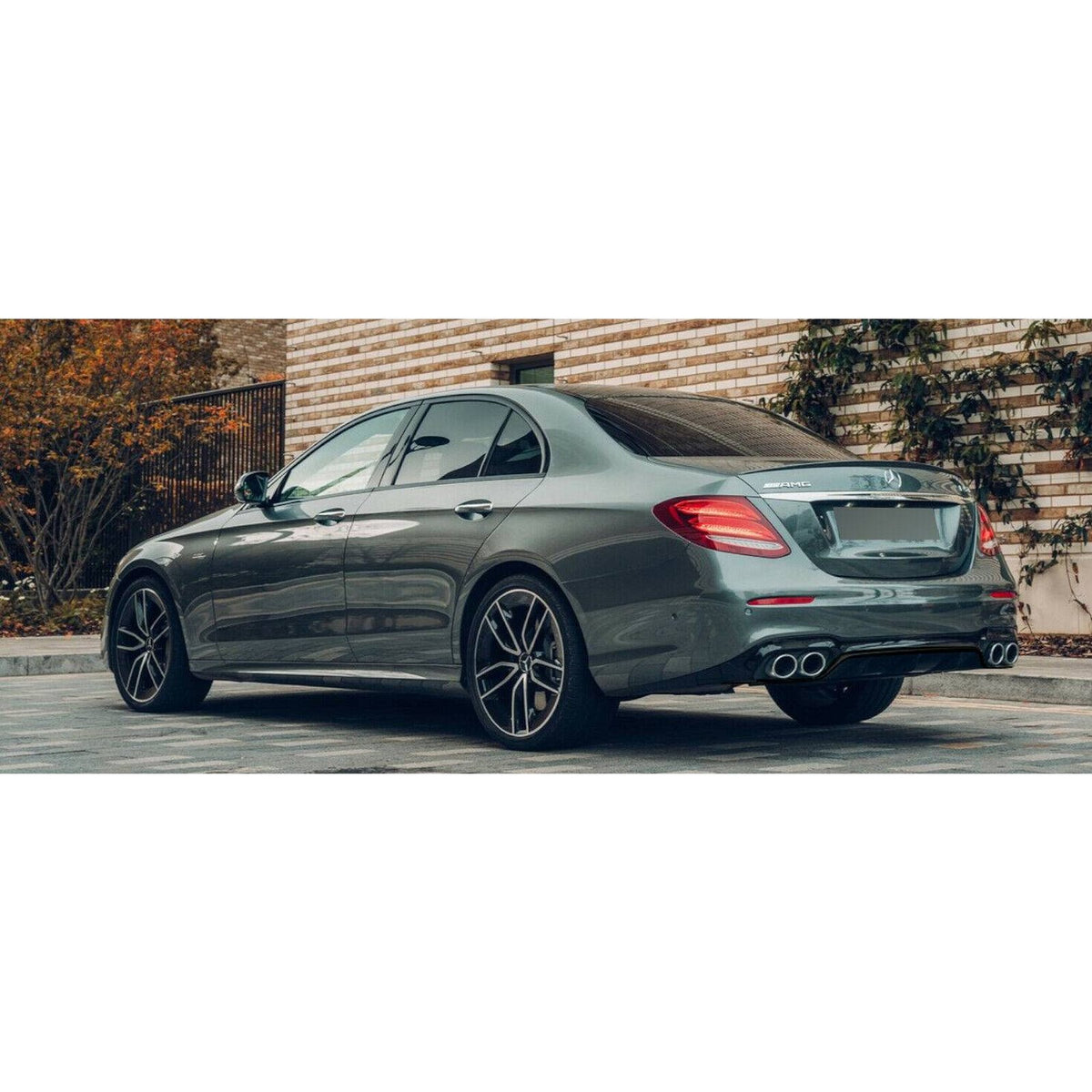 Dyfuzor Tylny Mercedes W213 / S213 AMG-line E53-Style Czarny Połysk (2016–2020) 00--00 + Listwa