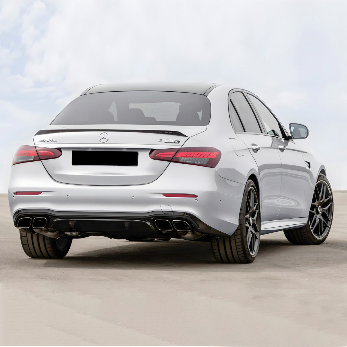 Dyfuzor Tylny Mercedes W213 / S213 (2016–2020) GT-Style Czarny Połysk 00-00