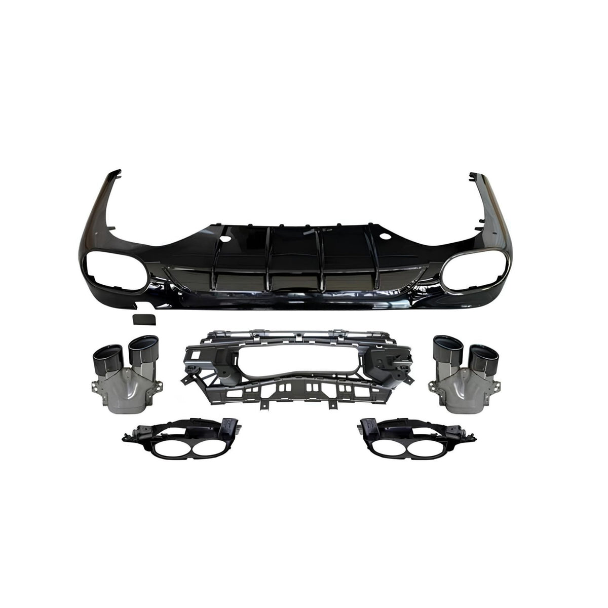 Dyfuzor Tylny Mercedes E W214 / S214 (2023+) AMG-Style z Końcówkami Wydechu 00--00