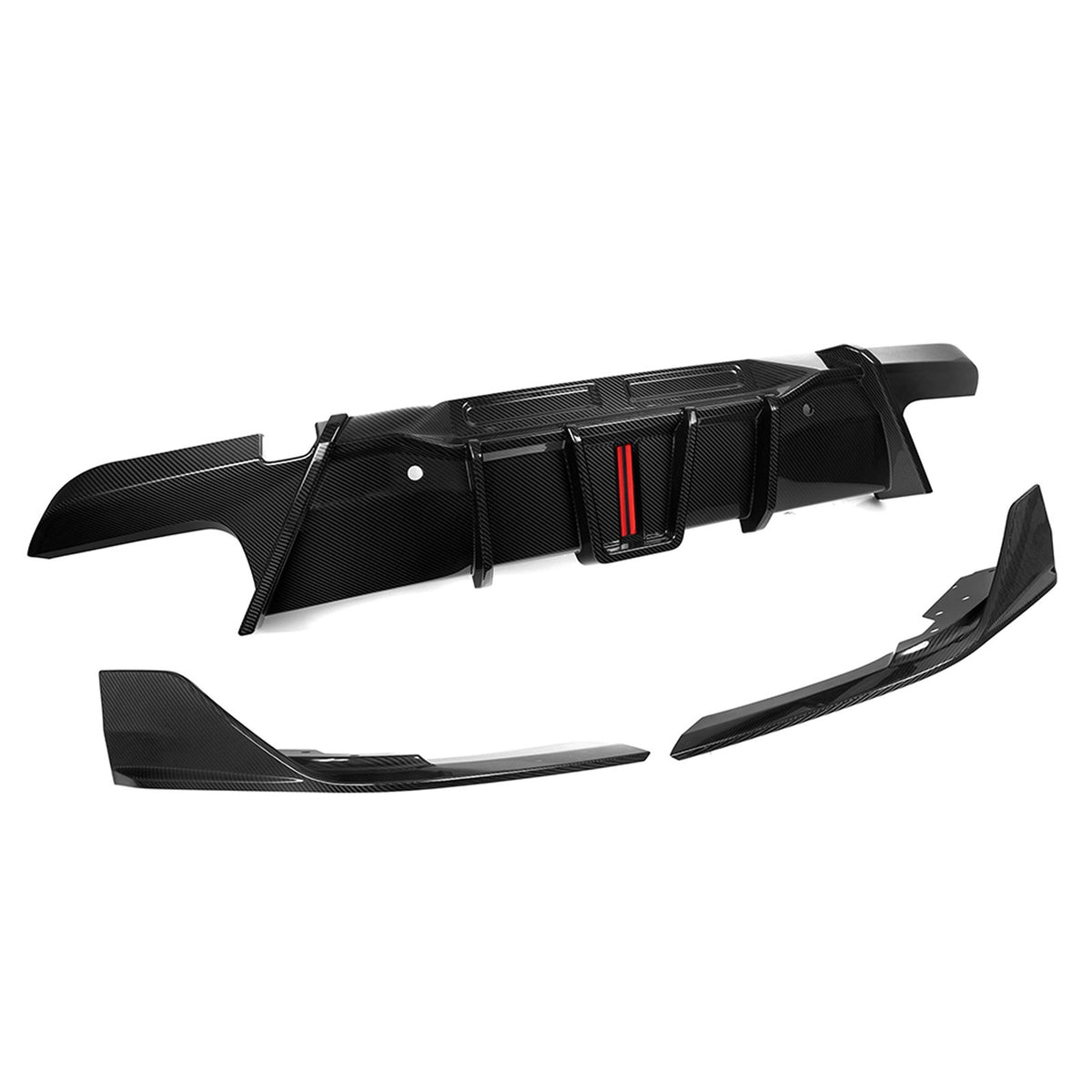 Karbonowy Dyfuzor SOOQOO LED BMW X6M F96 / F96 LCI