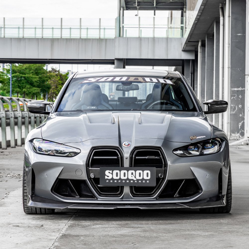 Karbonowy Splitter Przód do BMW M3 G80 / G81 M4 G82 / G83 w stylu SQ B
