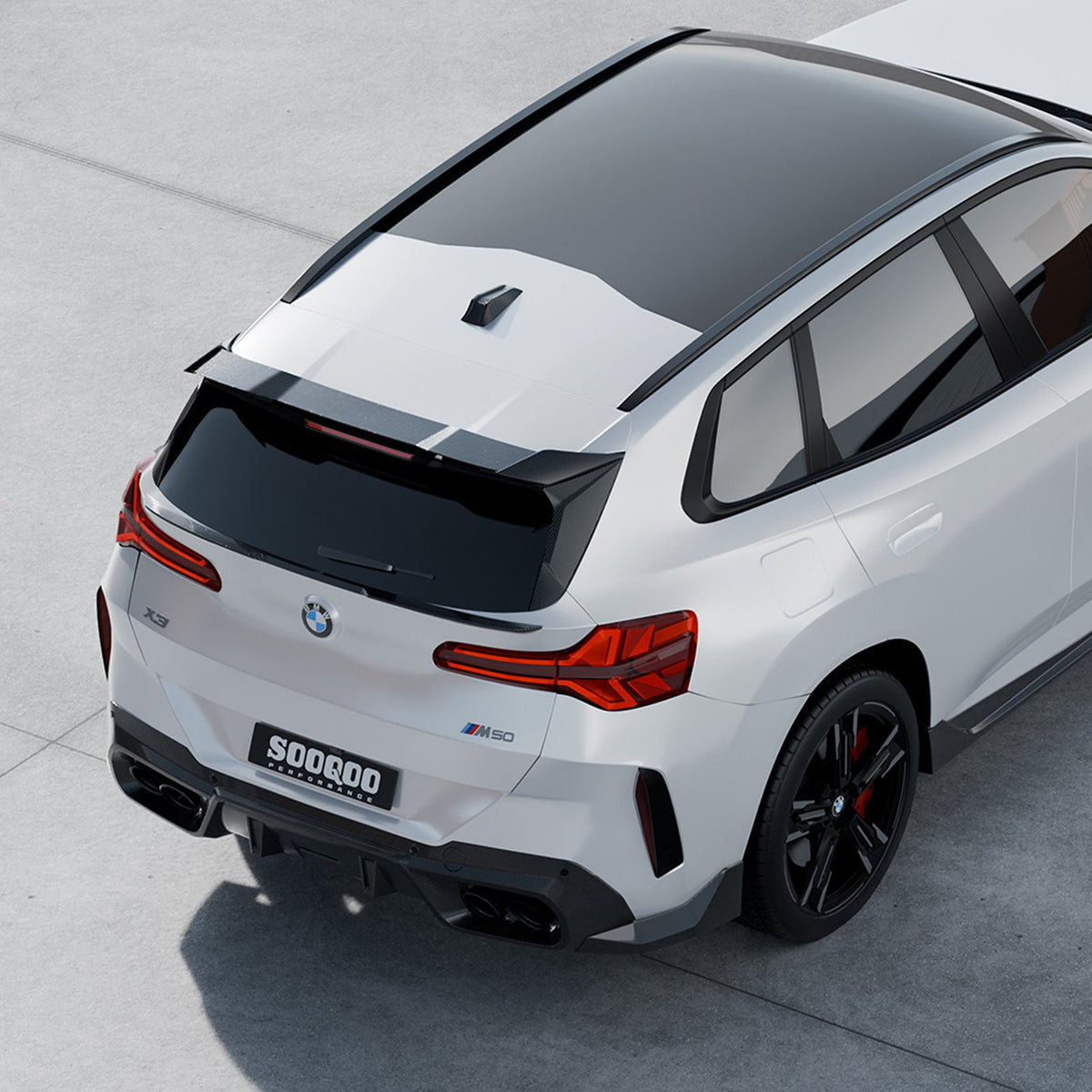 Karbonowa Lotka Dachowa BMW X3 G45 SOOQOO Style (Dry-Carbon)