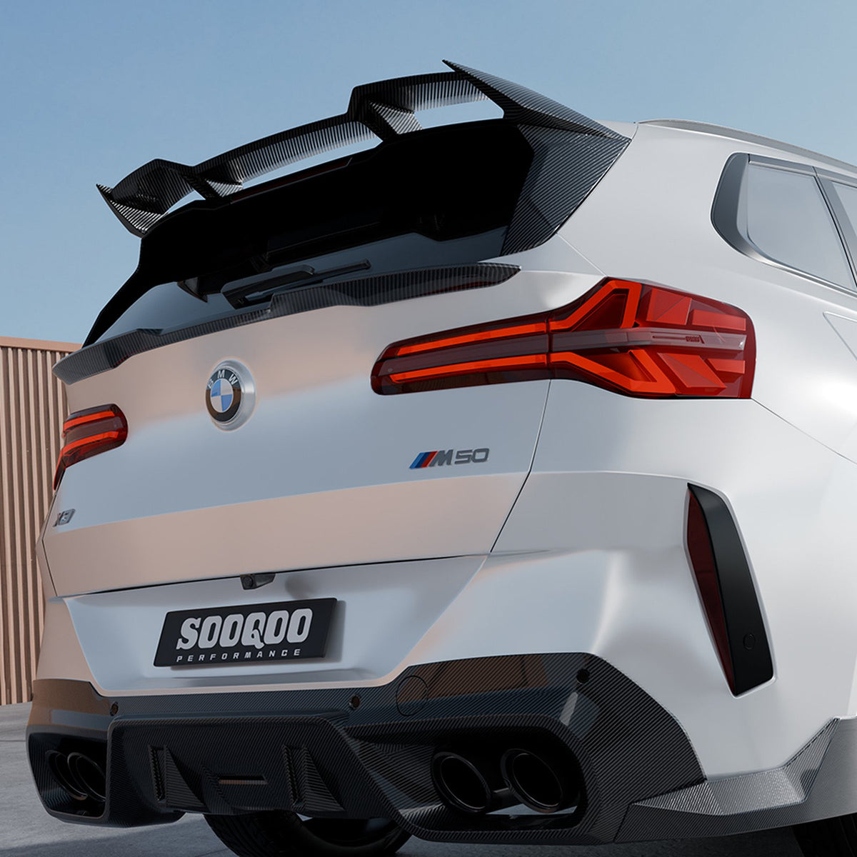 Karbonowa Lotka Dachowa BMW X3 G45 SOOQOO Style (Dry-Carbon)