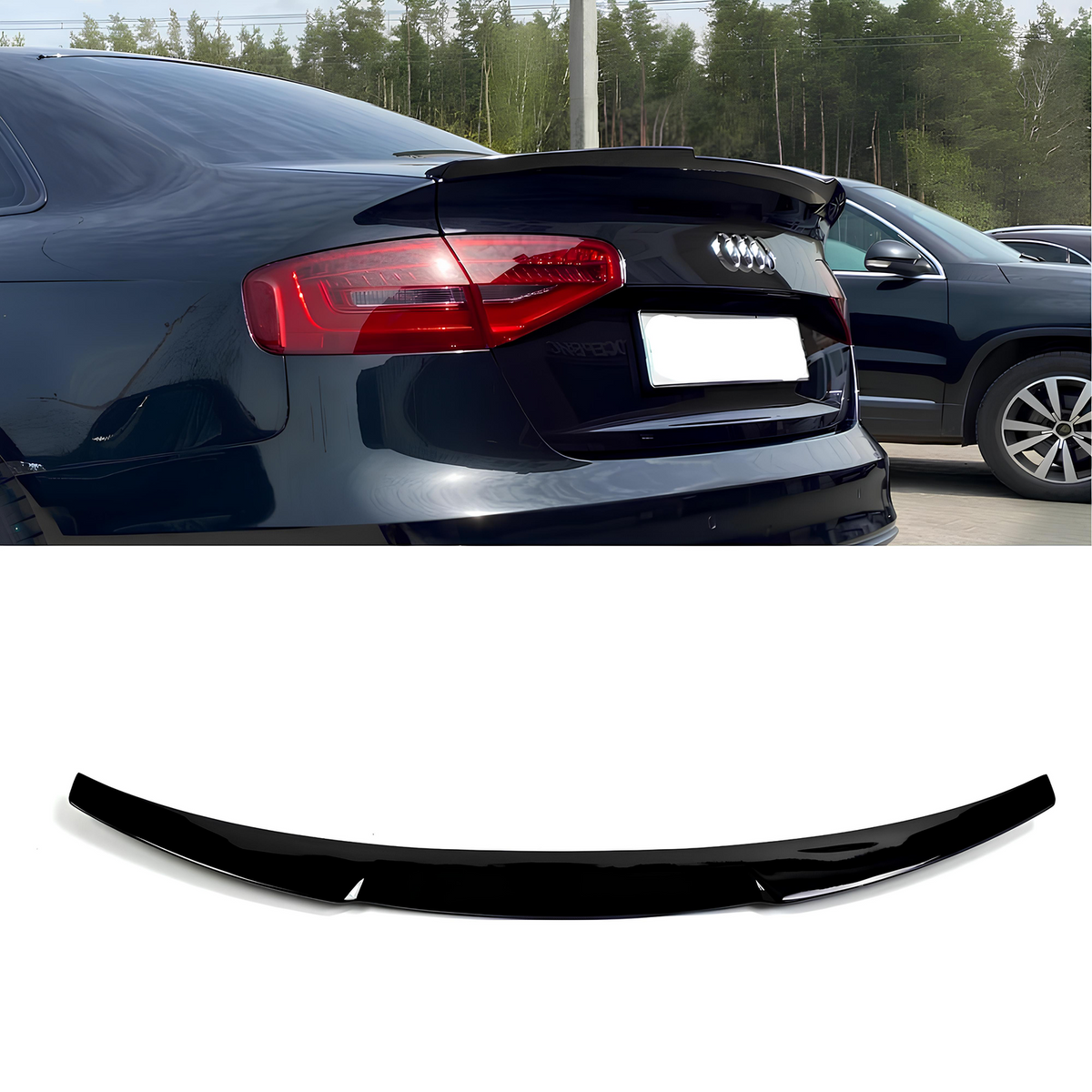Spoiler Lotka Klapy Audi A4 / S4 B8.5 Sedan Czarny Połysk (2011–2015)
