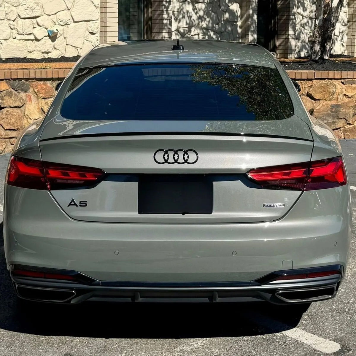 Spoiler Lotka Klapy Audi A5 / S5 F5 (2016–2025) Coupe / Sportback S-Line Style Czarny Połysk