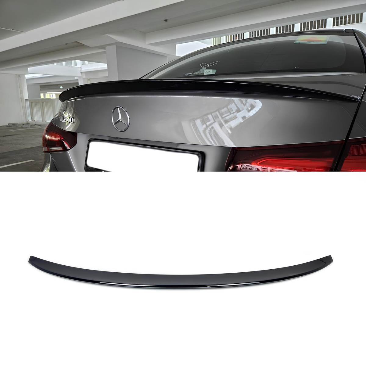 Spoiler Lotka Klapy Mercedes A-Class V177 Sedan (2018-ON) AMG-Style Czarny Połysk