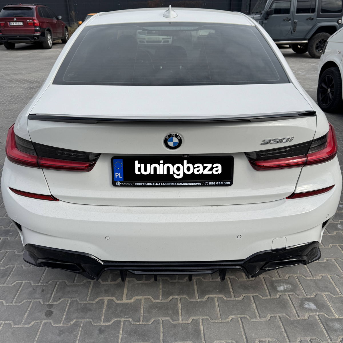 Spoiler Lotka Klapy BMW G20 / G80 M3 (2018–ON) MP-Style Czarny Połysk