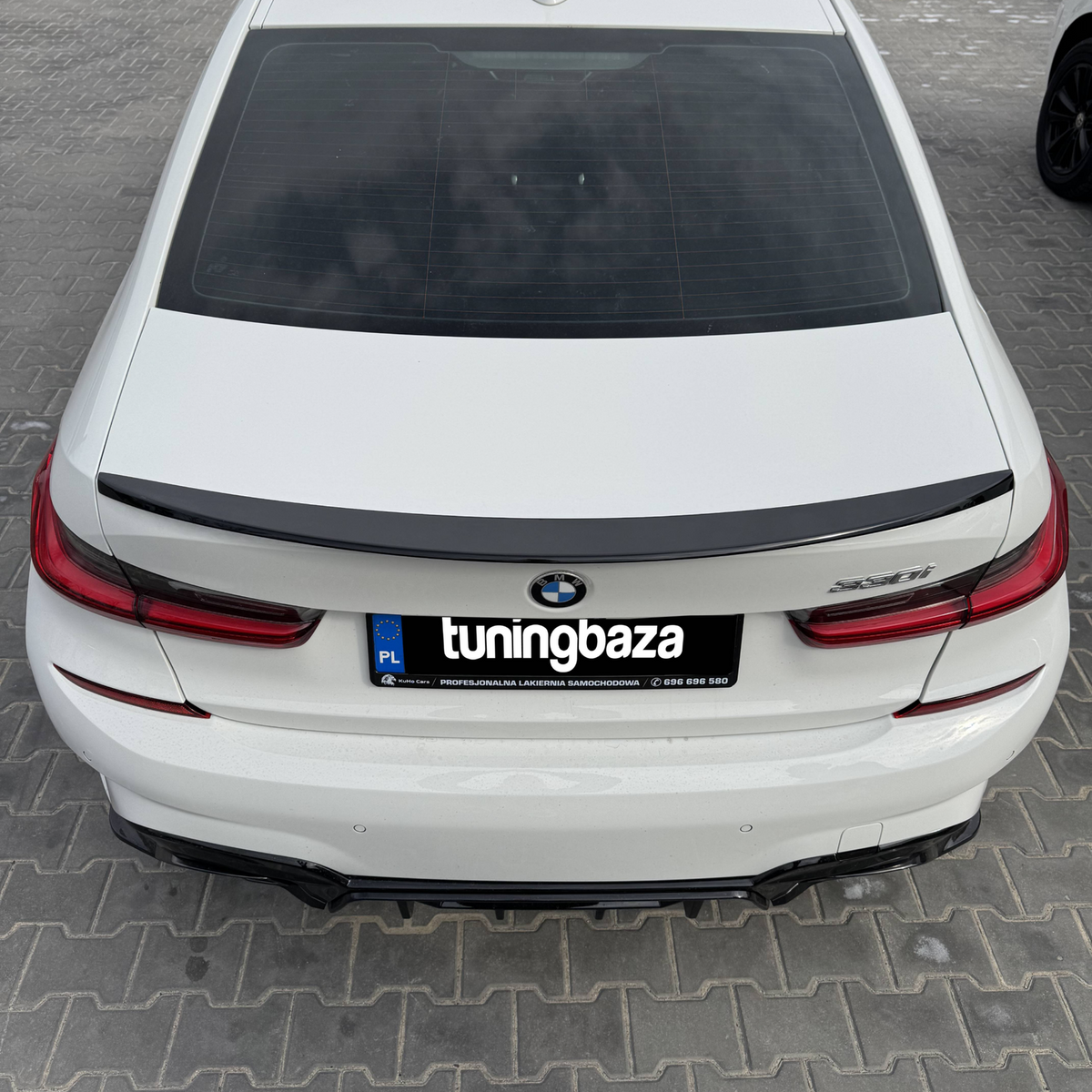Spoiler Lotka Klapy BMW G20 / G80 M3 (2018–ON) MP-Style Czarny Połysk