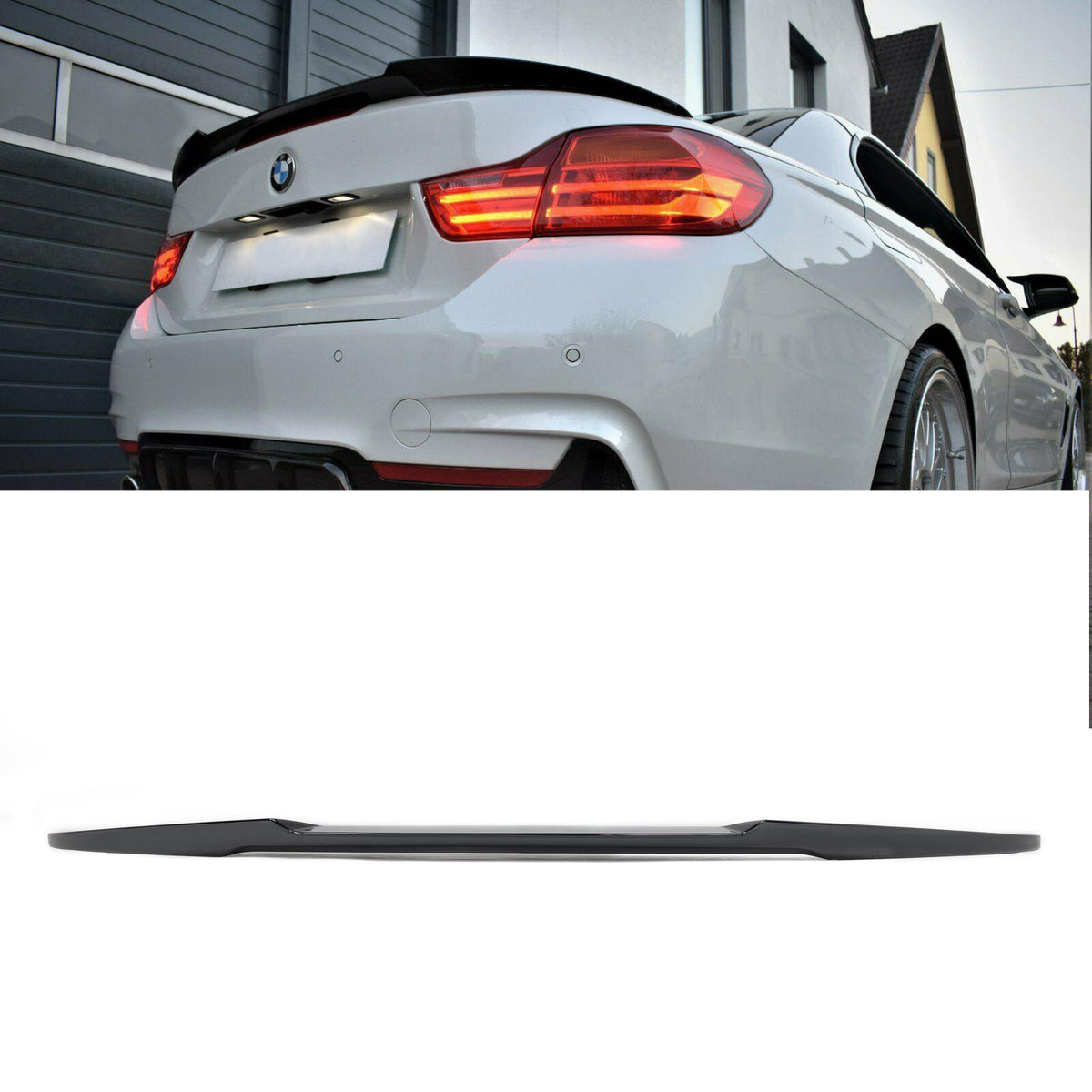 Spoiler Lotka Klapy BMW F33 / F83 M4 (2013-2020) M4-Style Czarny Połysk
