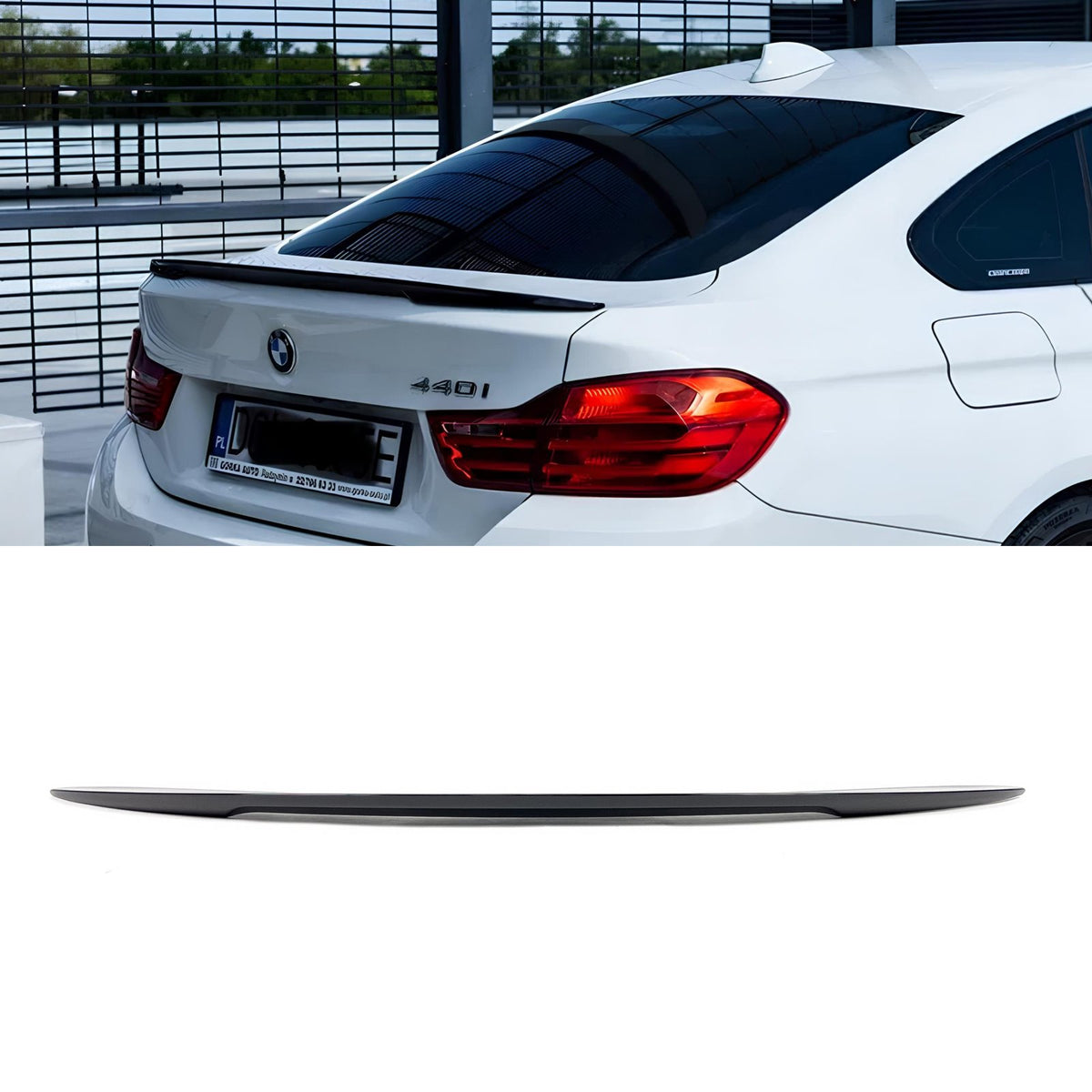 Spoiler Lotka Klapy BMW (4D) F36 (2014-2021) MP-Style Czarny Połysk Spojler