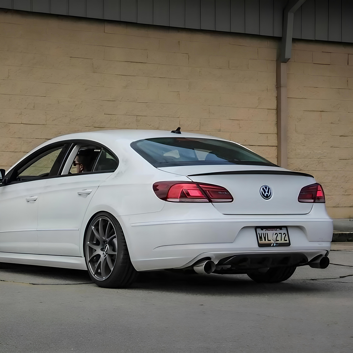 Spoiler Lotka Klapy VW CC B7 (2012–2016) Czarny Połysk