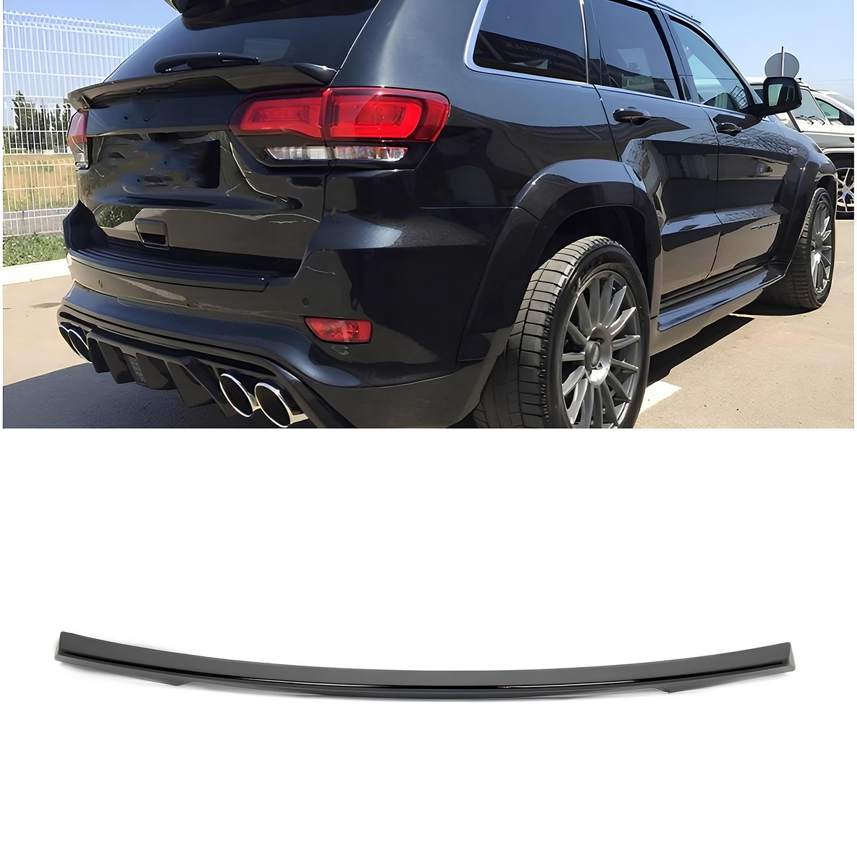 Spoiler Lotka Klapy Bagażnika do Jeep Grand Cherokee WK2 IV (2014–2022) Czarny Połysk