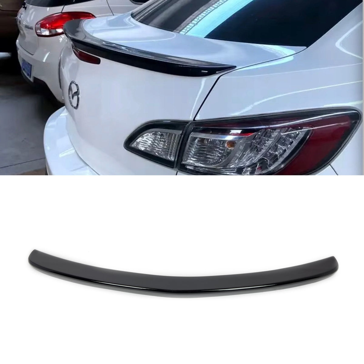 Spoiler Lotka Klapy Mazda 3 (BL) Sedan (2009-2013) OEM-Style Czarny Połysk