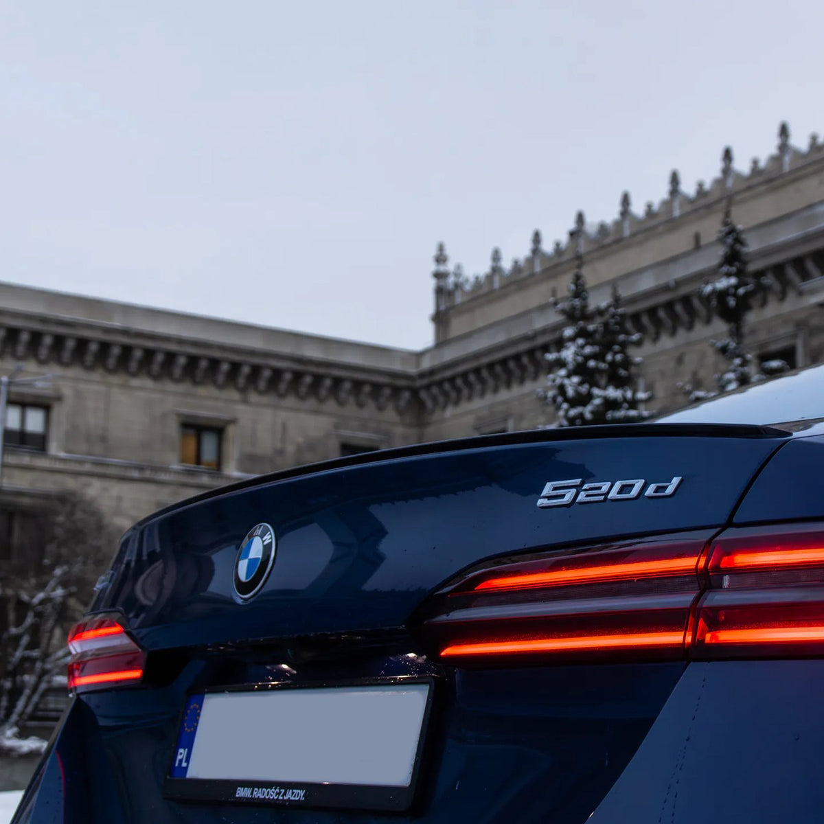 Spoiler Lotka Klapy BMW Serii 5 G60 / I5 / G90 M5 (2023-ON) M5-Style Czarny Połysk