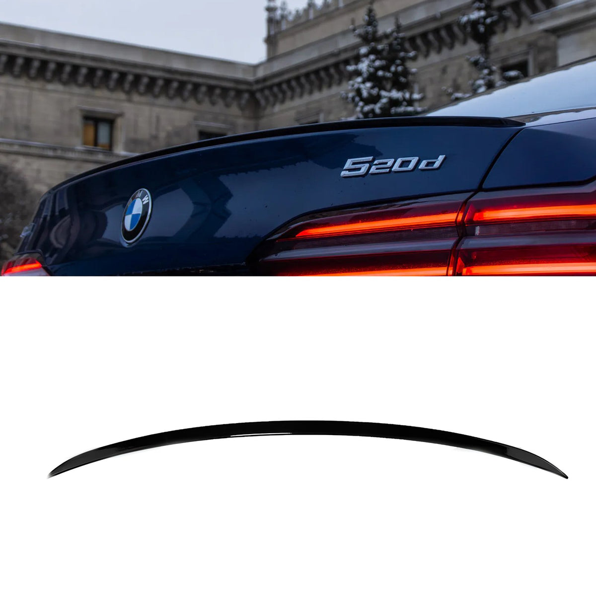Spoiler Lotka Klapy BMW Serii 5 G60 / I5 / G90 M5 (2023-ON) M5-Style Czarny Połysk
