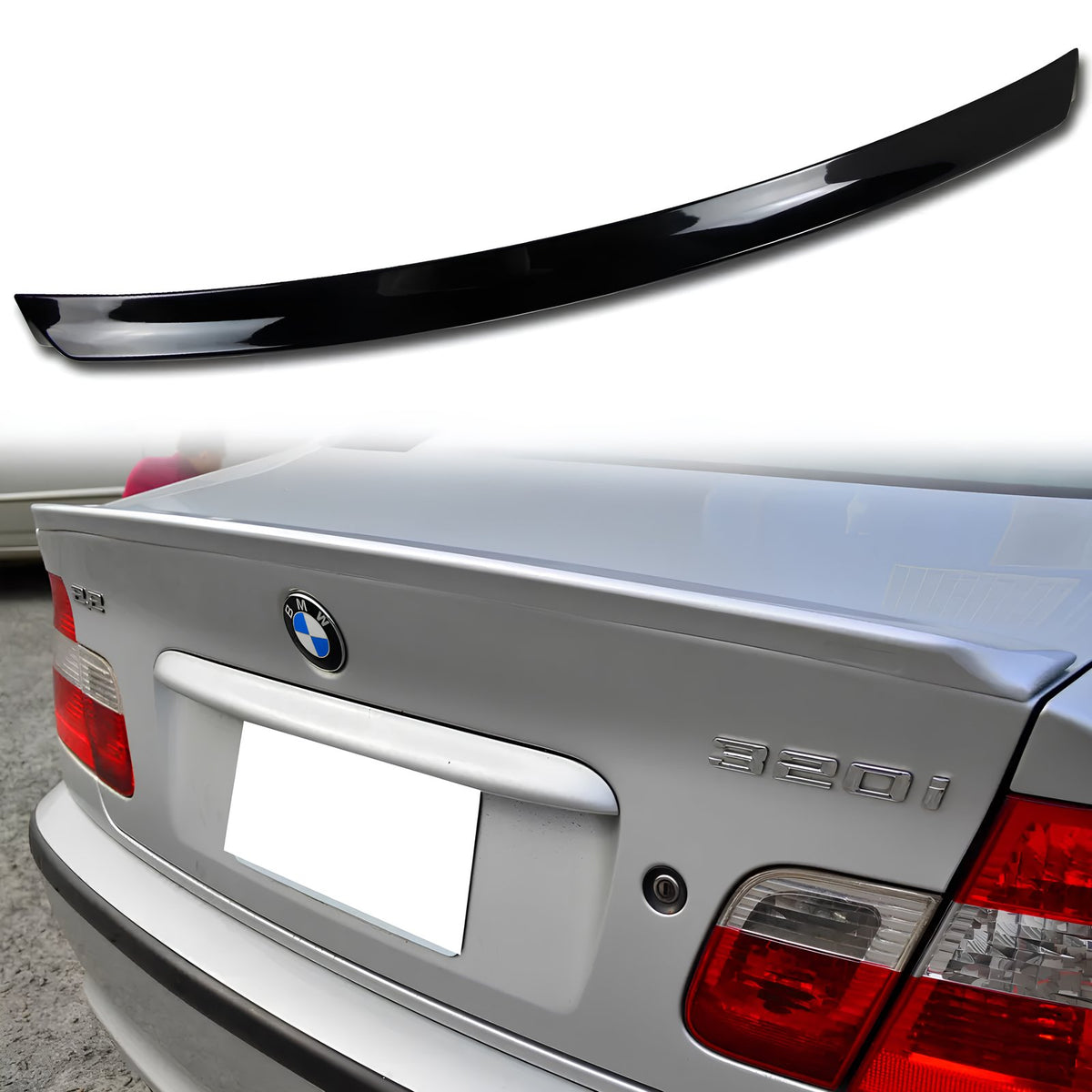 Spoiler Lotka Klapy BMW Serii 3 E46 Sedan MP-Styl Czarny Połysk (1997–2005)