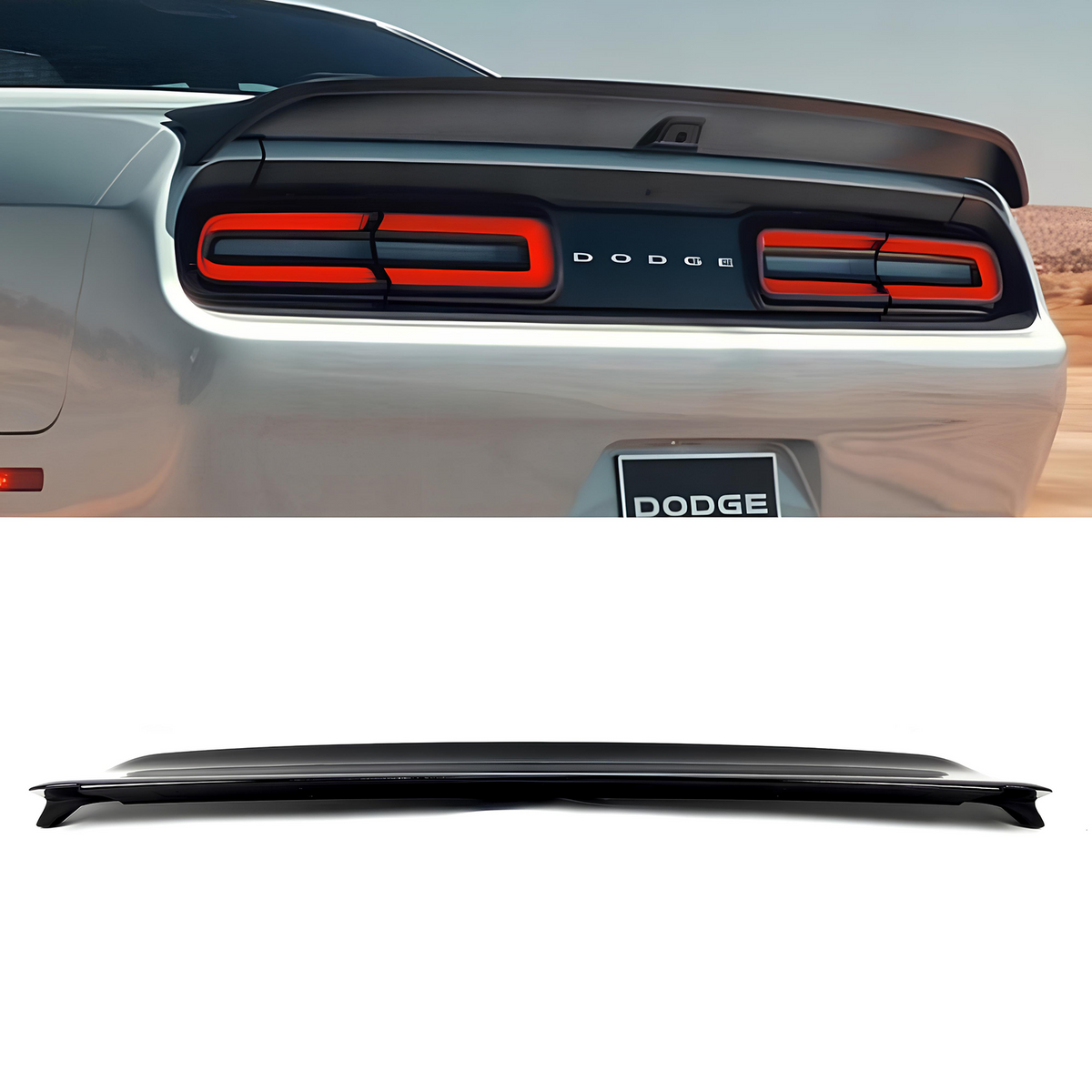 Spoiler Lotka Dodge Challenger (2008-2023) Redeye-Style Czarny Połysk ABS