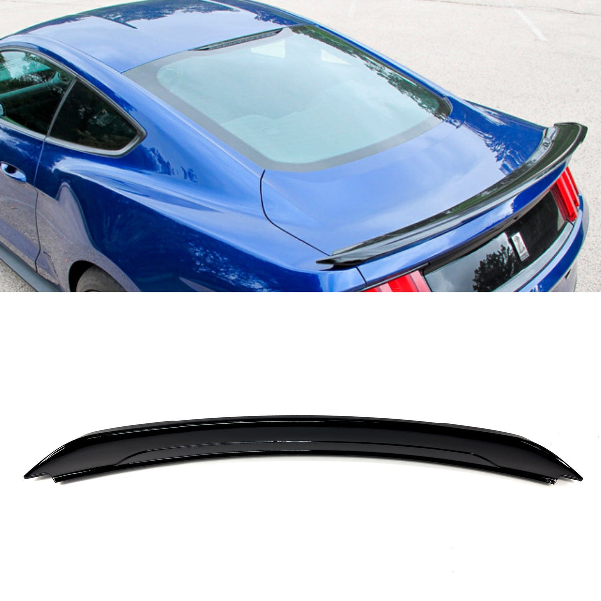Spoiler Lotka Klapy Bagażnika Ford Mustang VI (2014-2023) GT350-Style Czarny Połysk