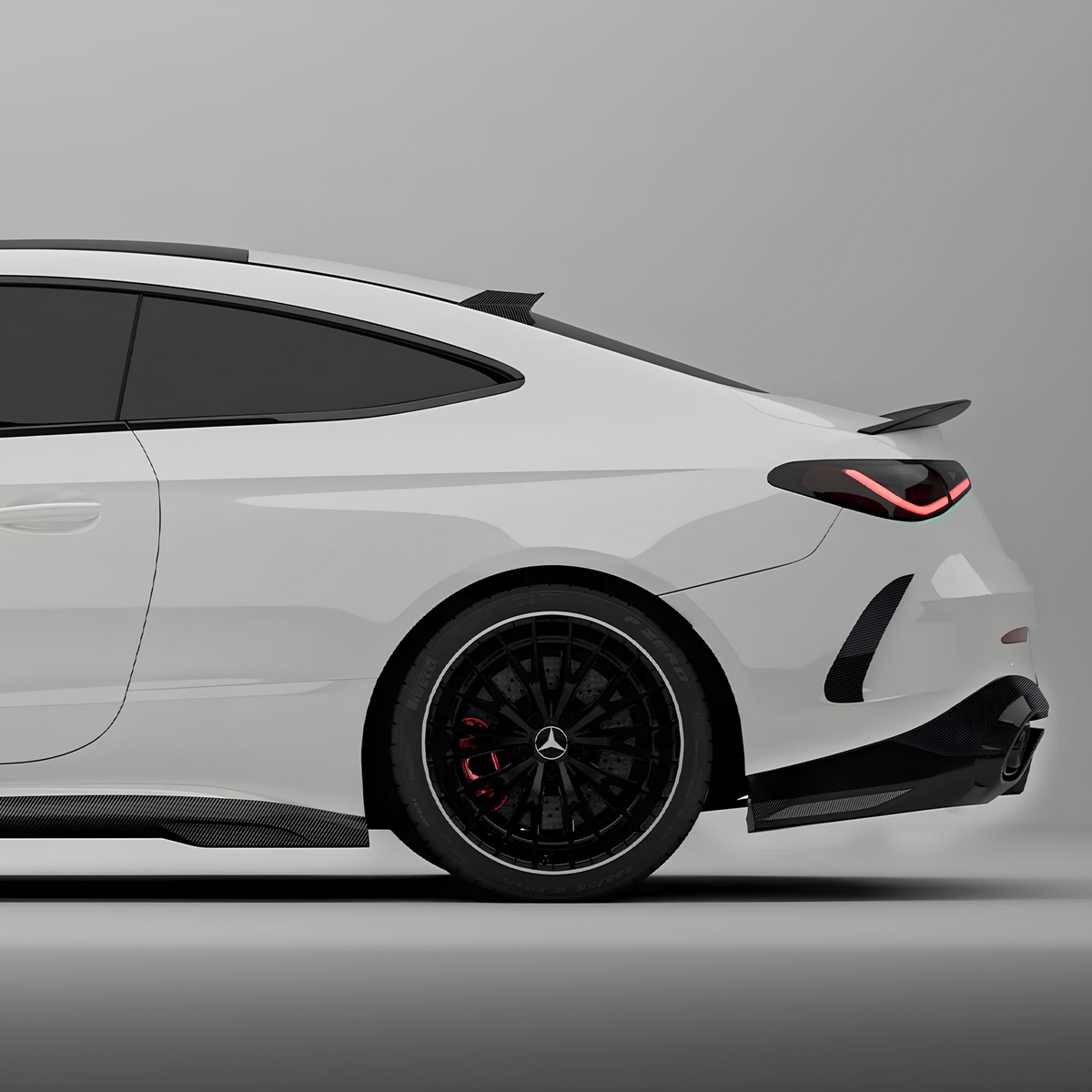 Nakładki Listew Progów Bocznych do MERCEDES-AMG CLE 53 A236 / C236 SOOQOO Style (2024+)