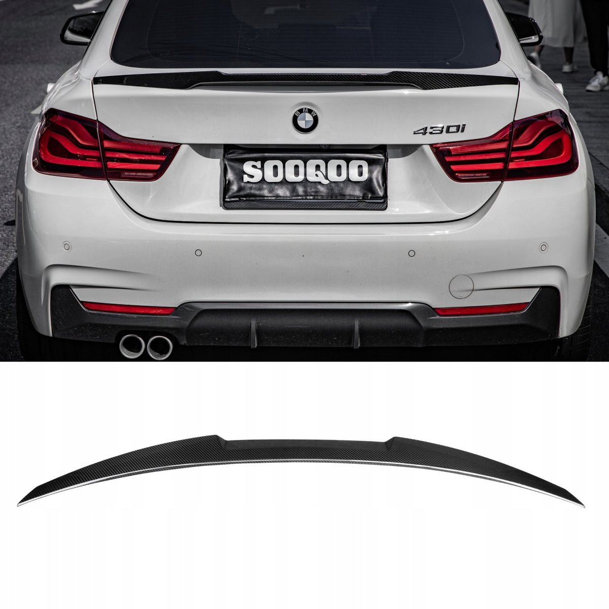 Karbonowa Lotka Spoiler BMW 4 Series F36 M4 Style (Dry-Carbon)