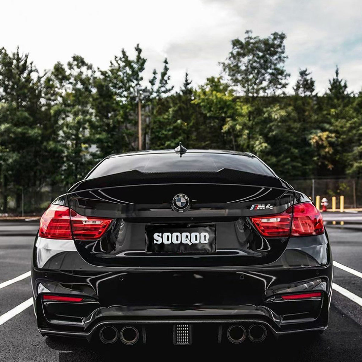 Karbonowy Spoiler na klapę bagażnika BMW 4 Series F82 PSM Styl (Dry-Carbon)