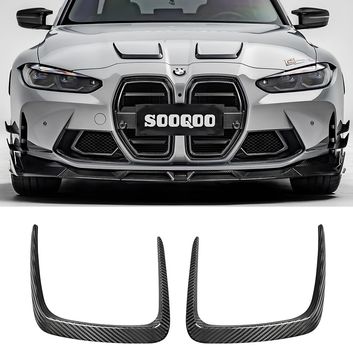 Karbonowe Nakładki Maski BMW G80/G81 M3 G82/G83 M4 (2020+) SOOQOO Styl