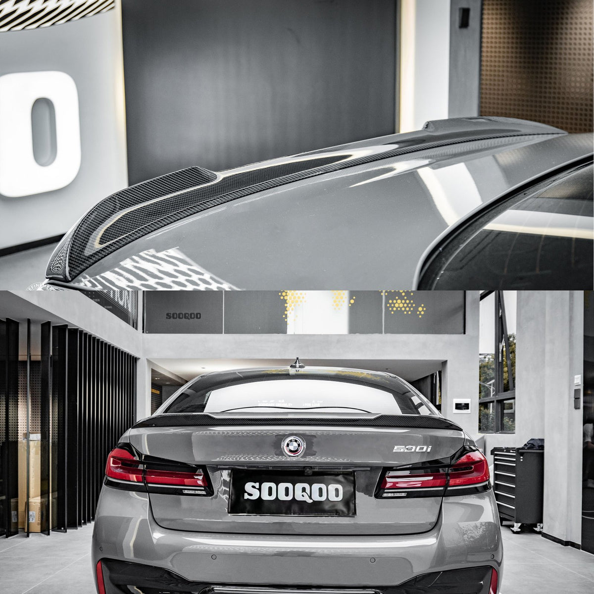 Karbonowy Spoiler Lotka Klapy BMW G30 / F90 CS Style (Dry-Carbon)