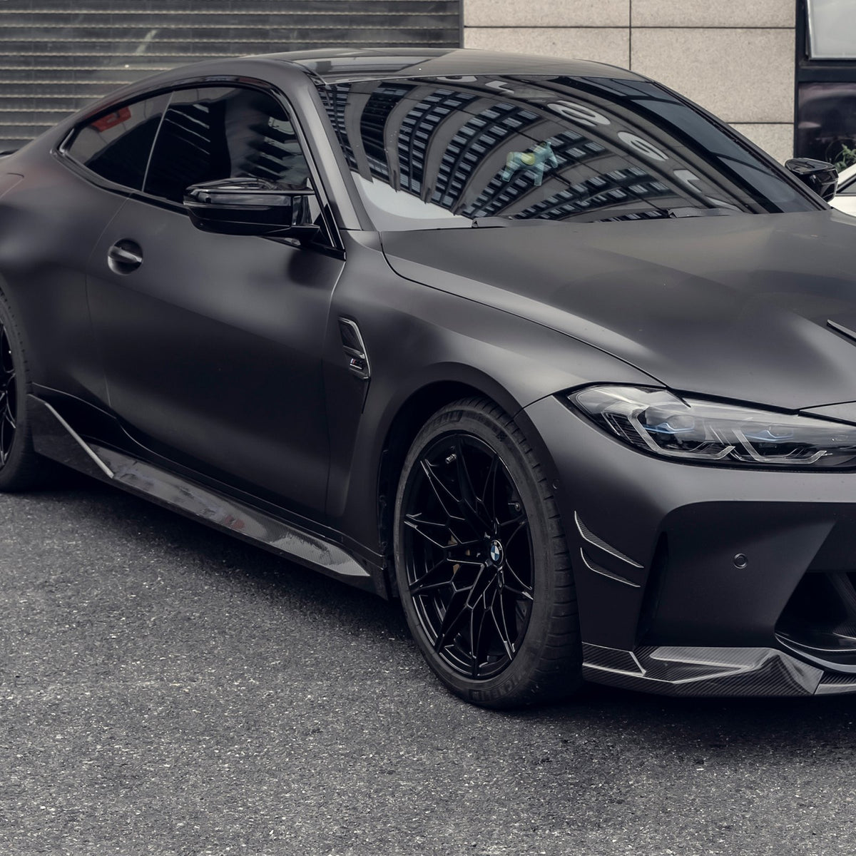 Karbonowe Progi Boczne - BMW M3 G80 w stylu M-Performance