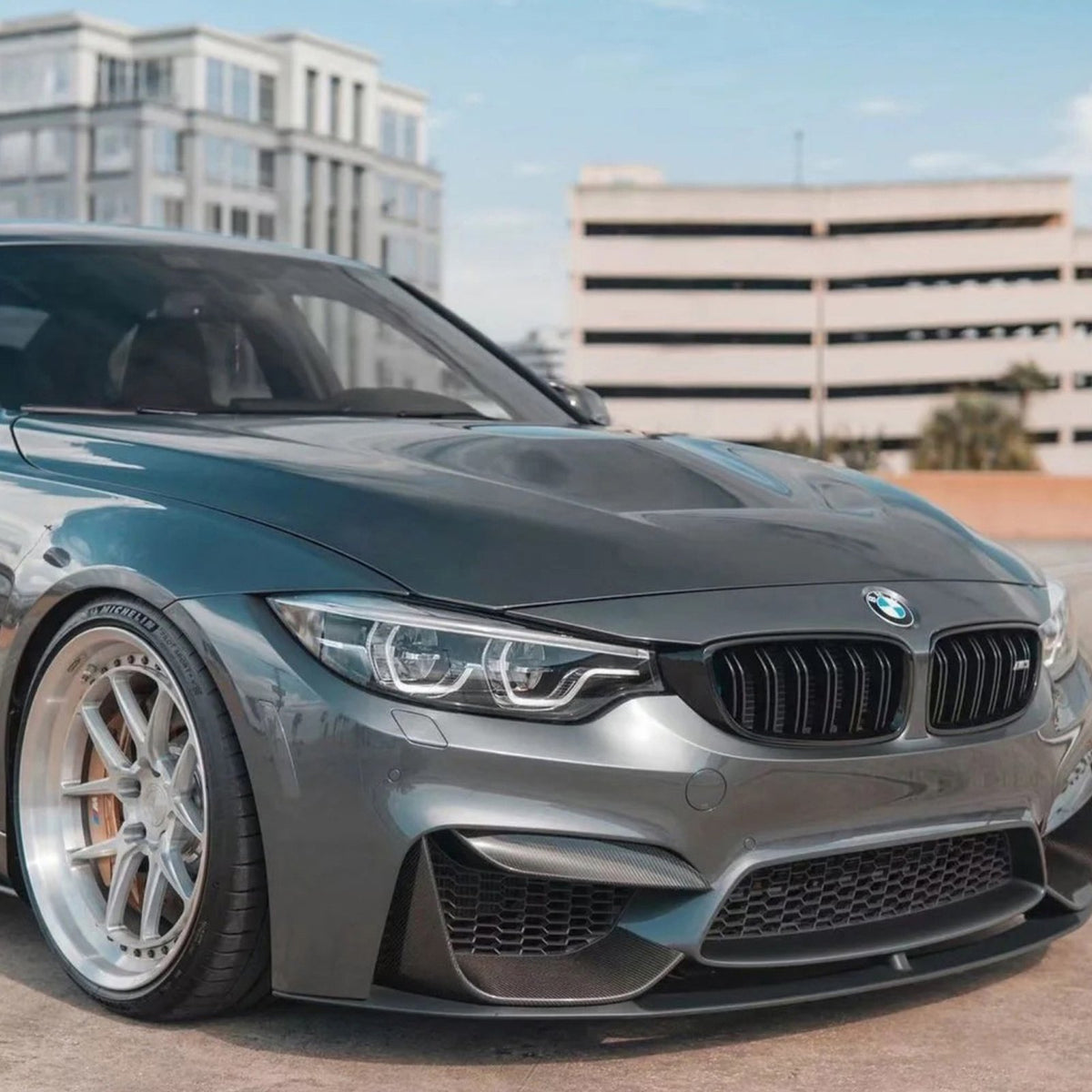 Karbonowy Górny Splitter Przedniego Zderzaka do BMW F80 M3 / F82 F83 M4 (2014-2020) M-Performance Style