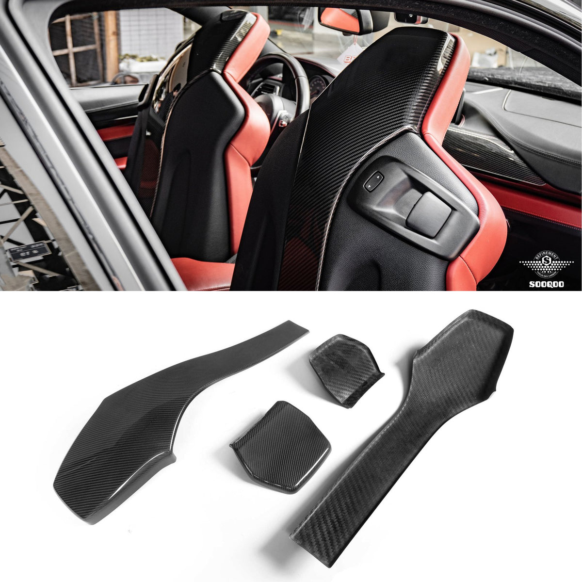 Karbonowe Zagłówki BMW M3 F80 M4 F84 M2C F87