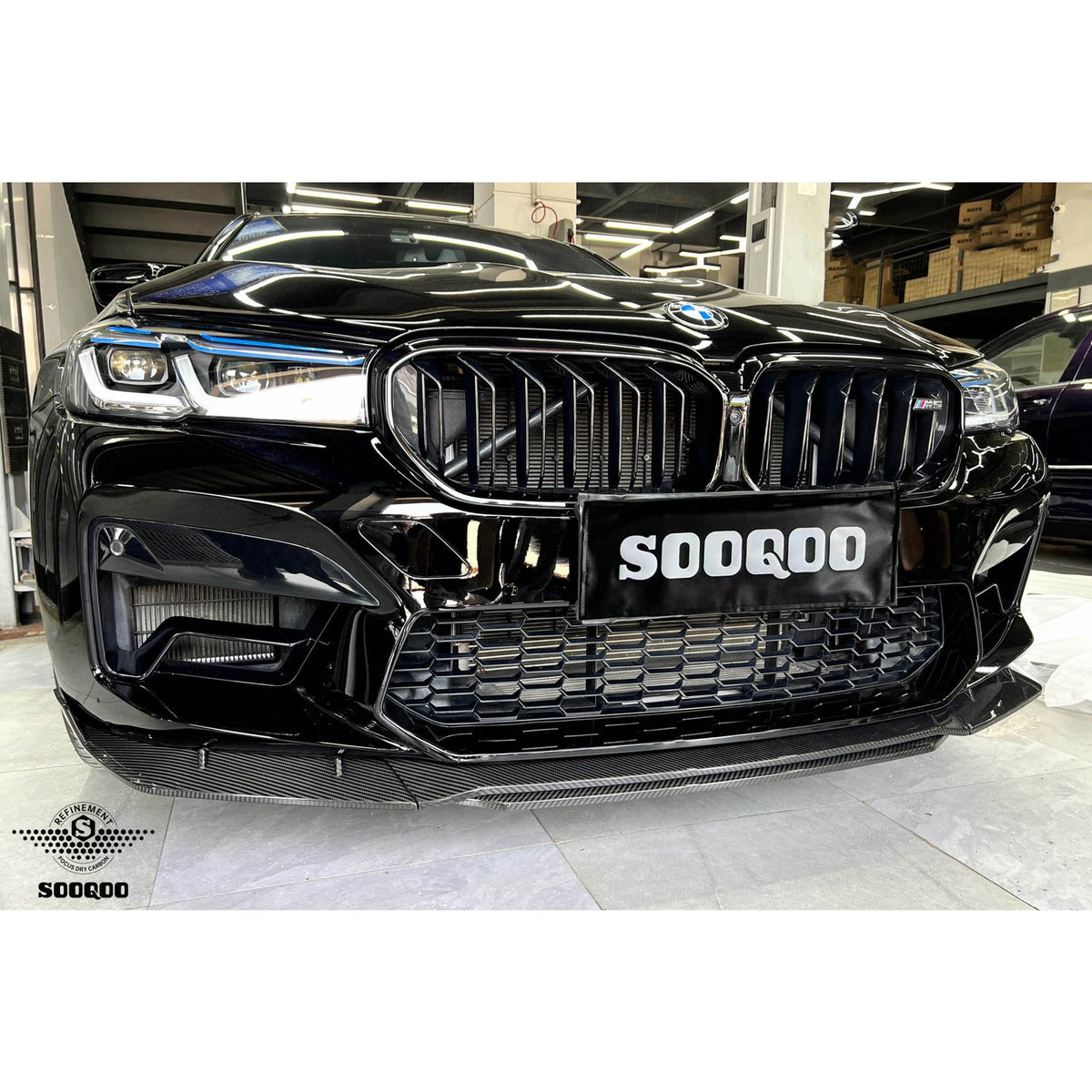Karbonowy Splitter Przód do BMW M5 F90 PRE-LCI w stylu M-Performance