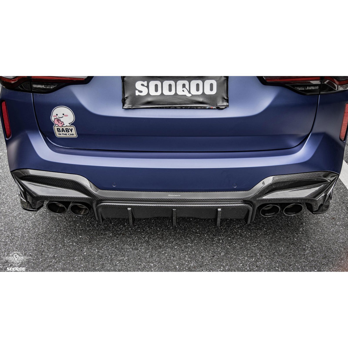Karbonowy Dyfuzor BMW X3M F97 Polift SQ Style