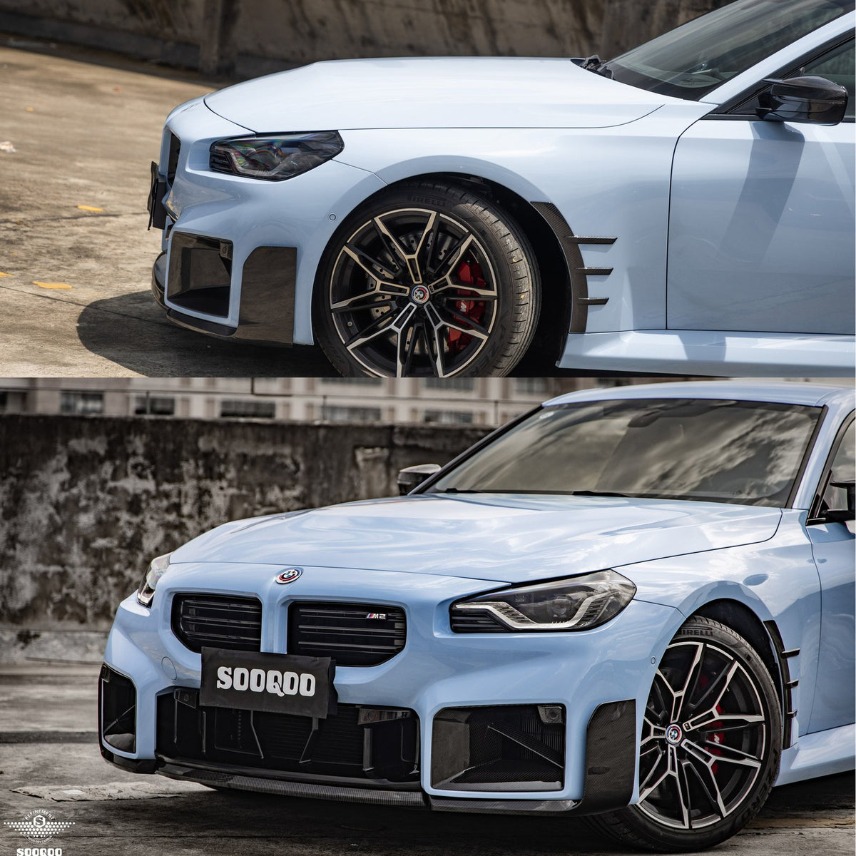 Karbonowy Splitter Przód / Front Lip do BMW M2 G87 (2023+) w stylu M-Performance