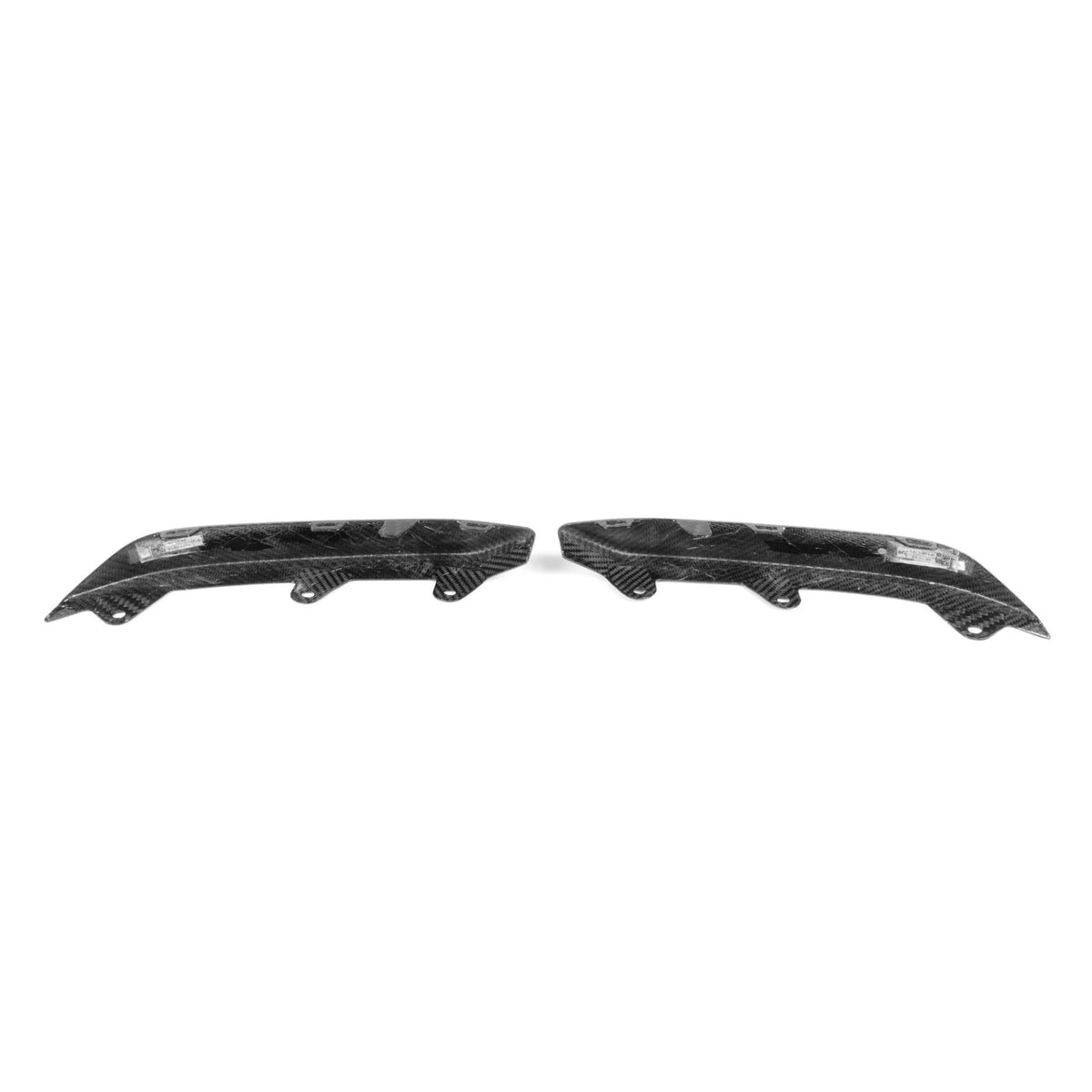 Karbonowe Splittery Dolne / Wkładki Przedniego Zderzaka do BMW M8 F91 / F92 / F93 – Carbon