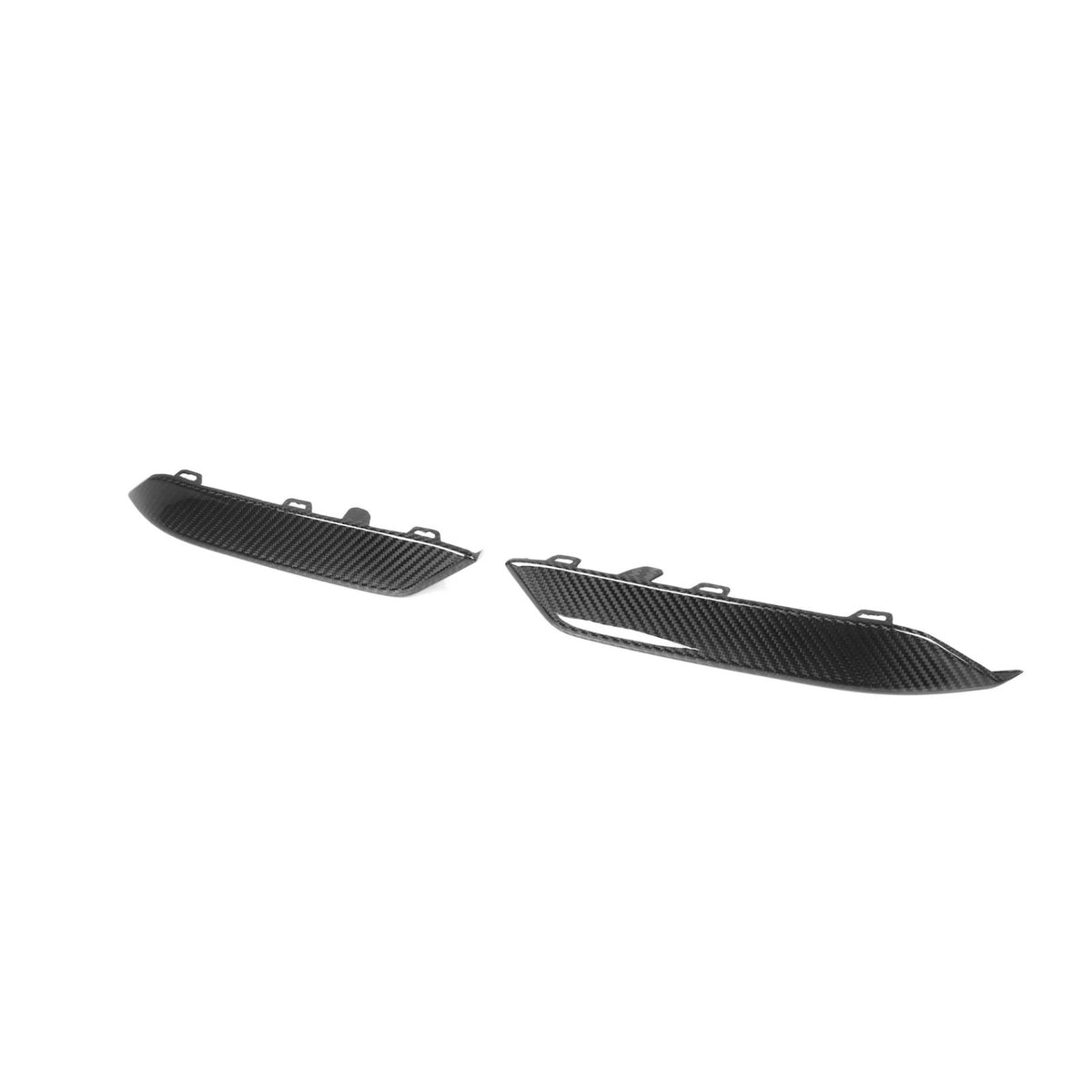 Karbonowe Splittery Dolne / Wkładki Przedniego Zderzaka do BMW M8 F91 / F92 / F93 – Carbon