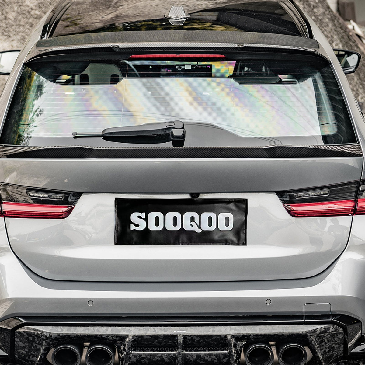 Karbonowy Spoiler na klapę bagażnika BMW G81 M-Style Carbon