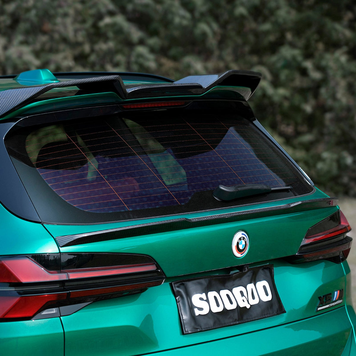 Karbonowa Lotka Spoiler Środkowy BMW X5M F95 LCI SQ Style (Dry-Carbon)