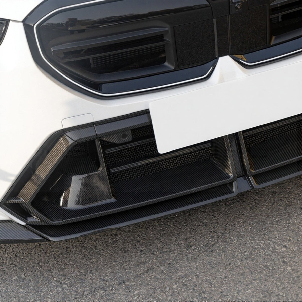 Karbonowa Kratka Środkowa Przedniego Zderzaka BMW M5 G90 G99 OEM Style
