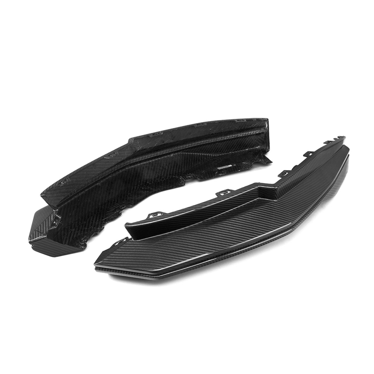 Karbonowe Dyfuzory Boczne BMW M3 G80 / G81 SOOQOO B Style (Dry-Carbon)