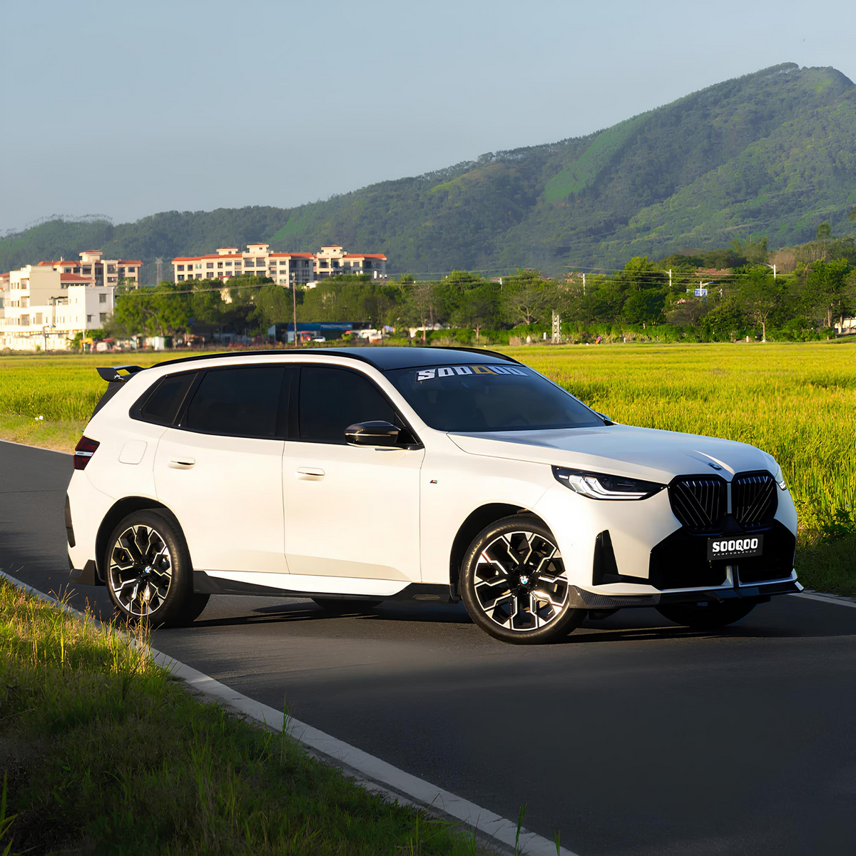 Karbonowe Dokładki / Listwy Pod Progi do BMW X3 G45 (2024+) SOOQOO Style