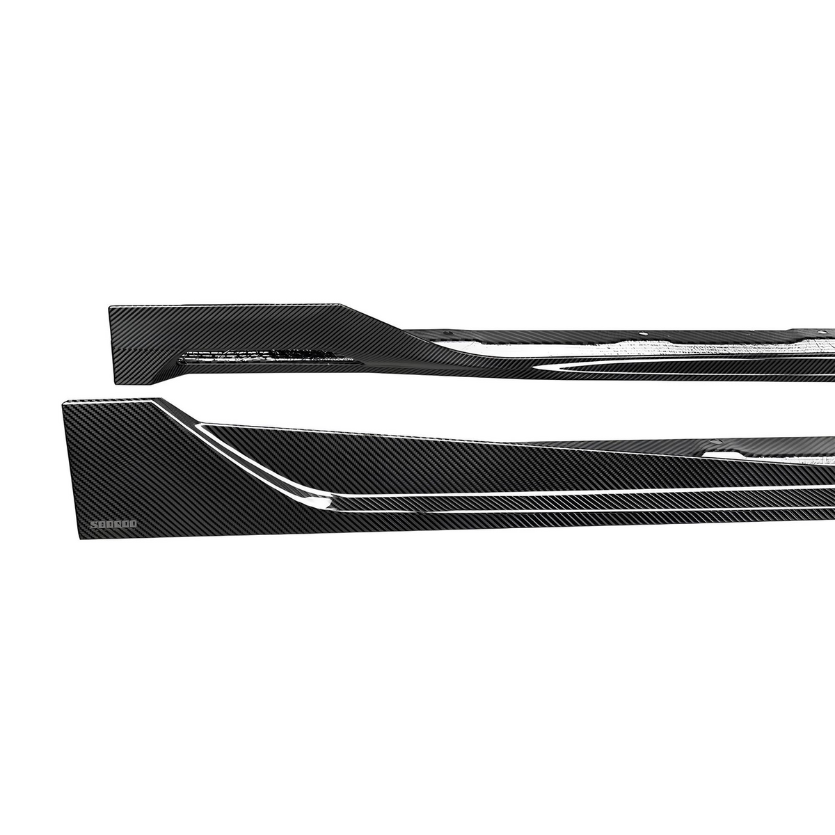 Karbonowe Dokładki / Listwy Pod Progi do BMW X3 G45 (2024+) SOOQOO Style