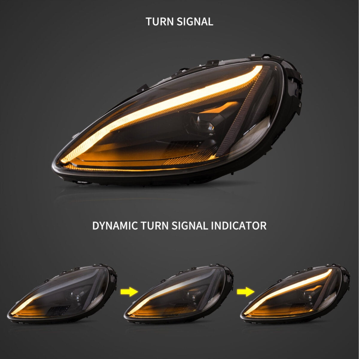 CHEVROLET CORVETTE C6 LAMPA LAMPY PRZÓD LED VLAND