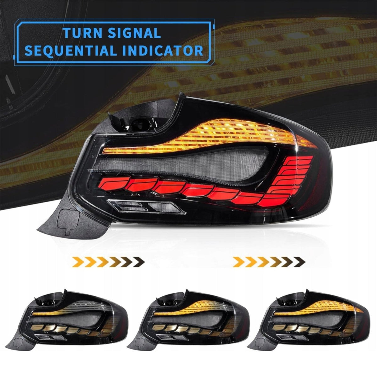Lampy Tylne Tył BMW F22 F23 F87 GTS Style Czerwone OLED