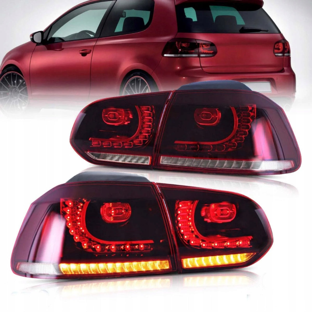 Lampy Tylne Tył Volkswagen VW Golf 6 MK6 5K1 08-13 Czerwone LED