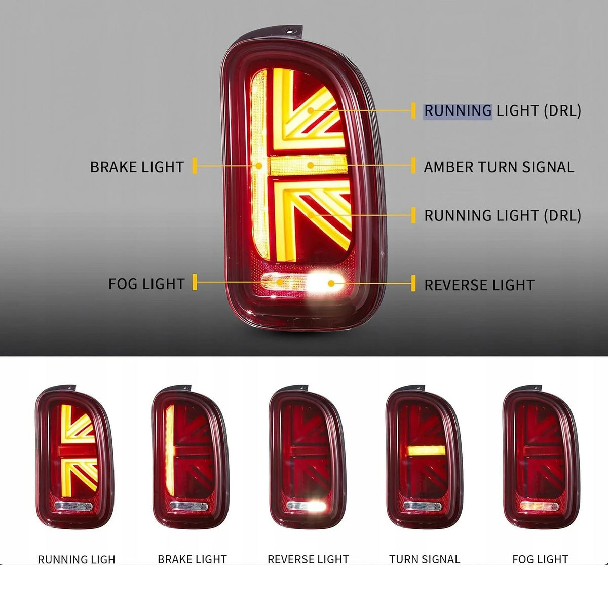 Lampy Tylne LED VLAND do Mini Clubman R55 (2007–2014)