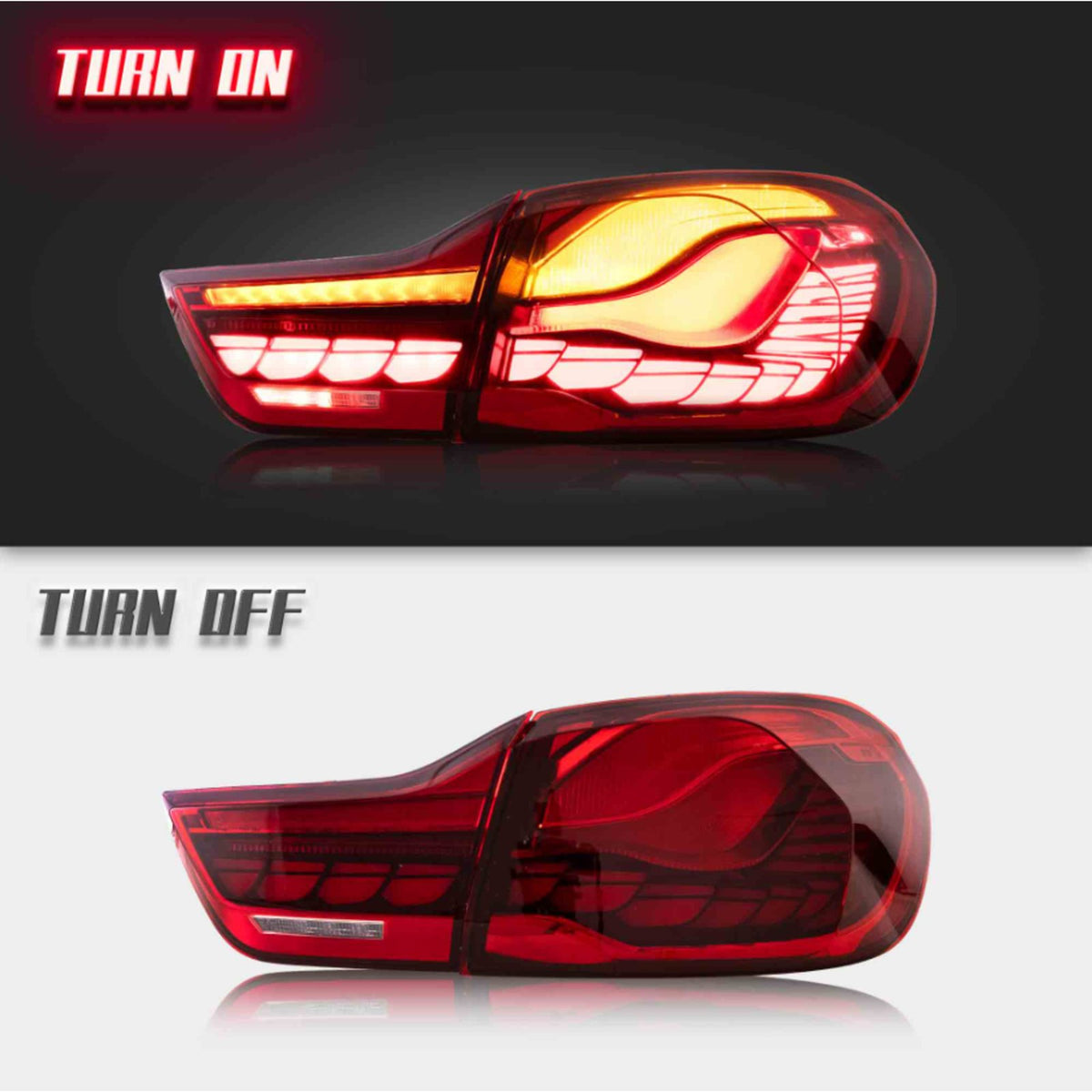 Lampy Tylne BMW F32 F33 F36 F82 F83 GTS Style Czerwone LED