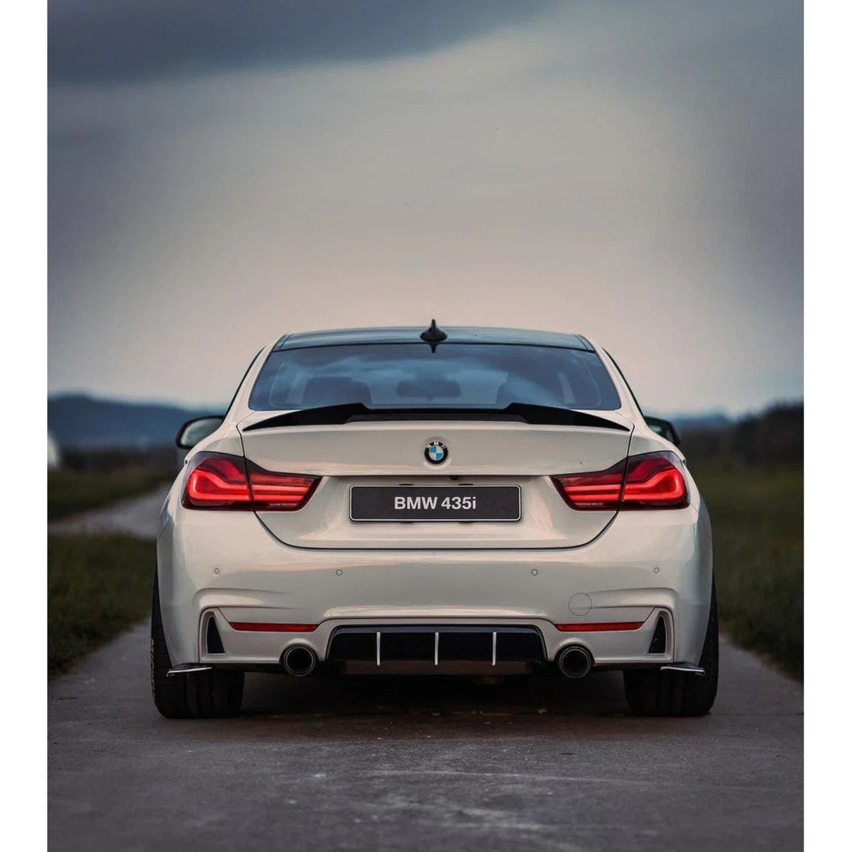 Spoiler Lotka Klapy BMW F32 (2013-2020) M4-Style Czarny Połysk