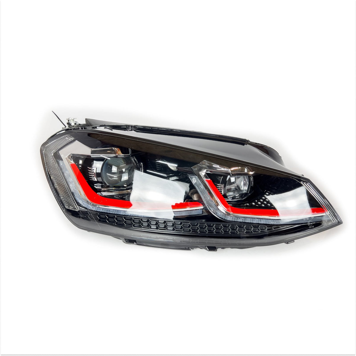 Reflektory lampy przednie LED do VW Golf VII / Mk7 / 7.5 – styl RED (2012–2017)