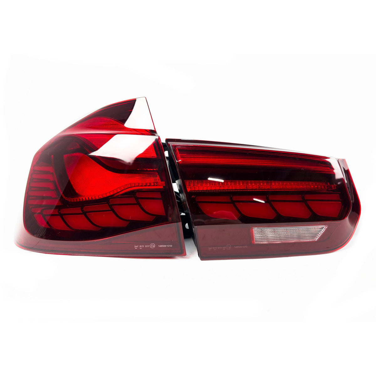 Lampy Tylne Tył BMW F30 F80 GTS Style Czerwone