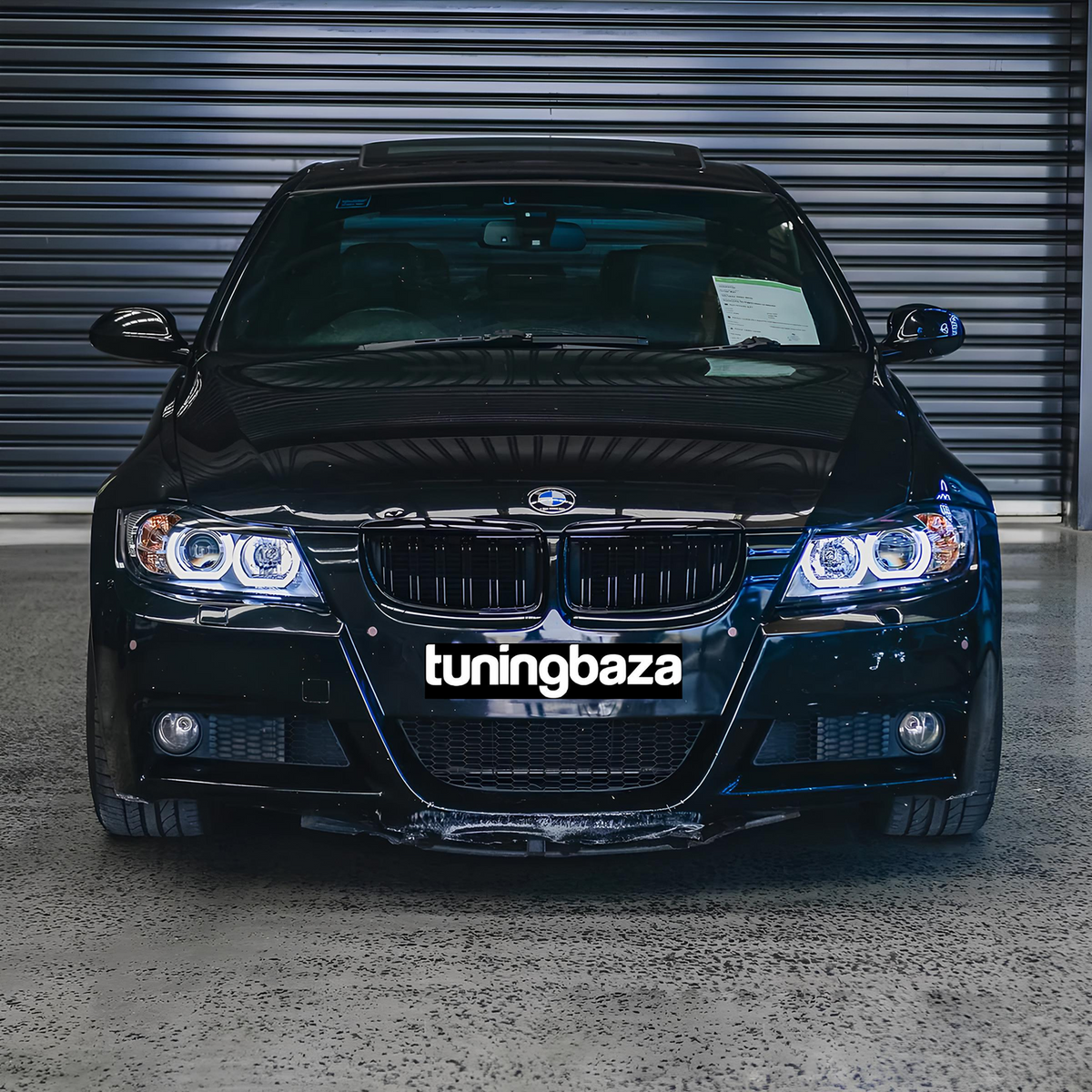 Atrapa Nerki Grill BMW 3 E90 E91 (2005-2008) PRE-LCI M3 Style Czarny Połysk
